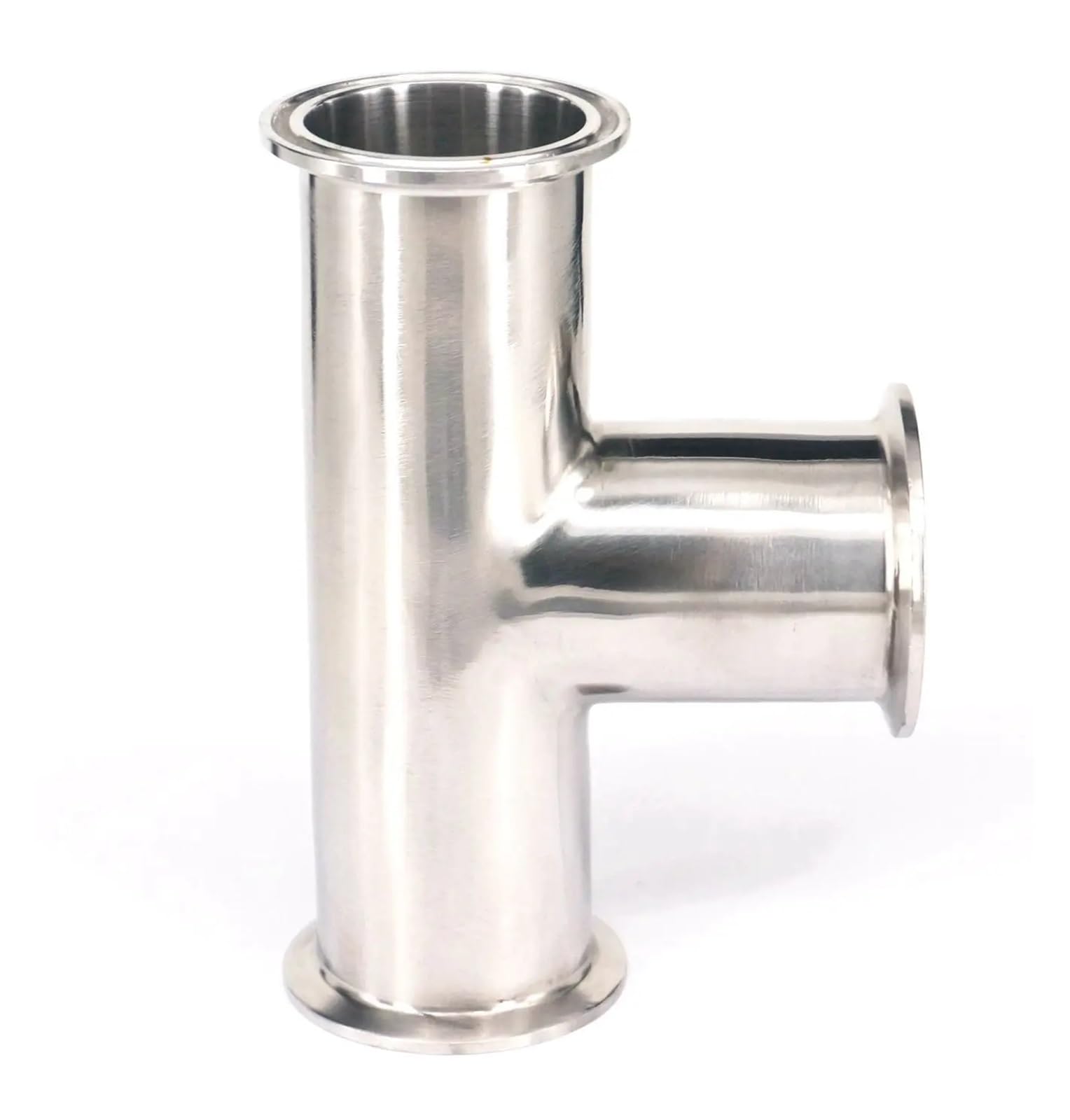 AARTERZZA Tube O/D 38mm Tri Clamp 1.5" Ferrule O/D 50.5mm Tee 304 Stainless Steel Connector Pipe Fitting