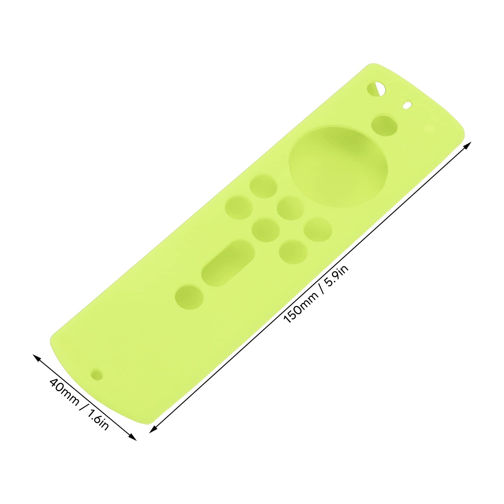 Funda Protectora de Silicona para Fire TV Stick 4K 2018, Protector Antideslizante a Prueba de Golpes con Control Remoto (Verde Fluorescente)
