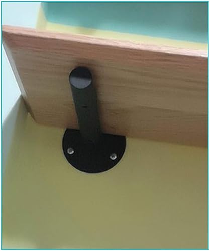 Miniatura 6 de Soporte de tubo de hierro flotante oculto, soporte de estante de tubo redondo de pared, soportes para estanterías de bricolaje, resistencia