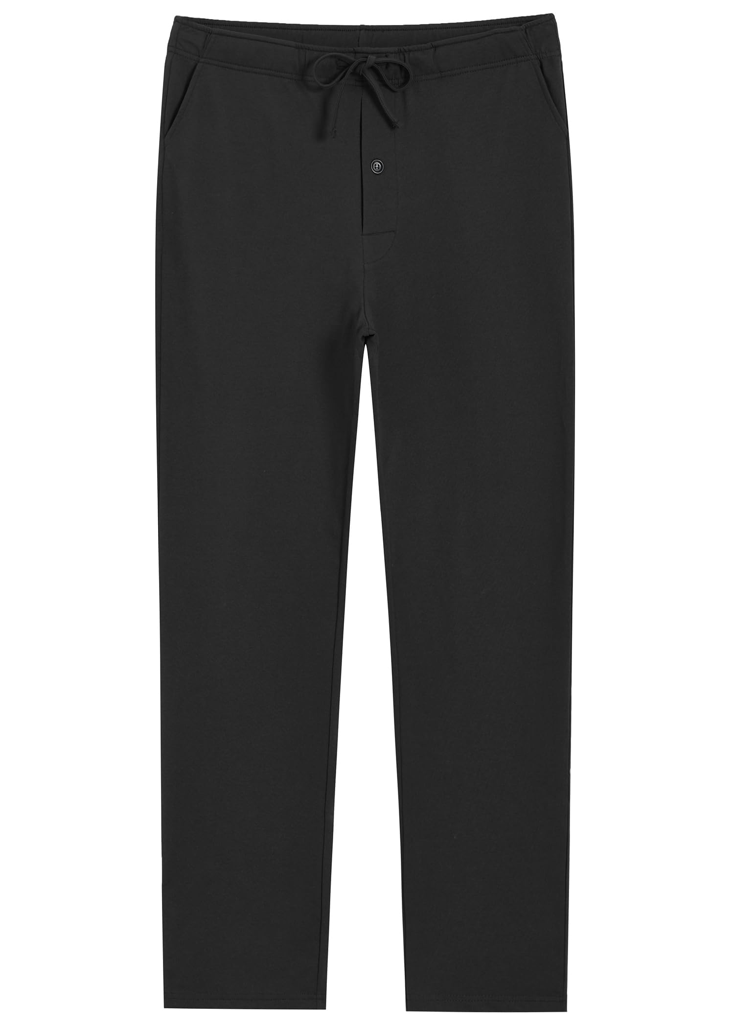 WeinteeMen's 34" Inseam Tall Pajama Pants Cotton Lounge Pants with Pockets