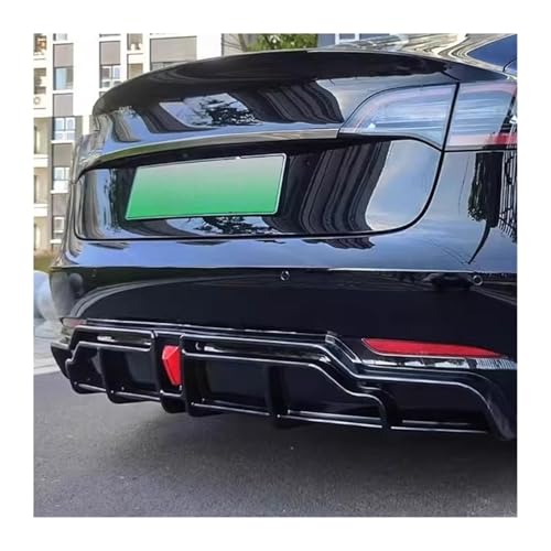 Diffuseur de pare-chocs arrière Tesla Model 3 en look carbone premium - 2