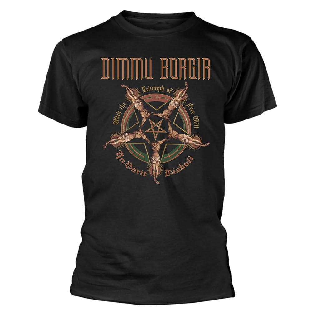 Plastichead Unisex Black Dimmu Borgir Free Will T Shirt Xxl