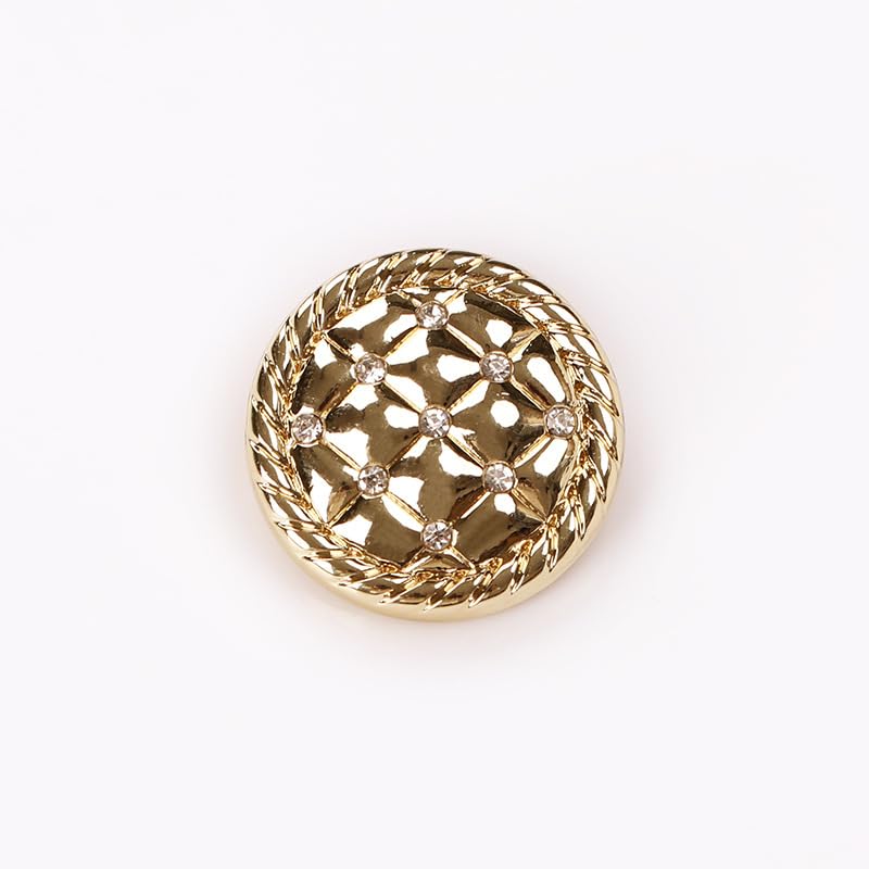 botón, 20 piezas, moda for ropa, cárdigans, abrigos(Light Gold,20 mm)