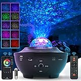 Star Projector, Galaxy Projector for Bedroom, with Bluetooth Speaker, Timer, Remote 3 in 1 Night Lig