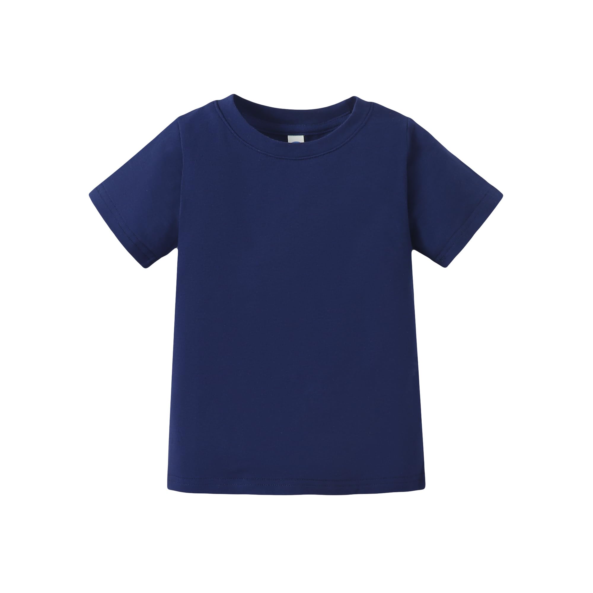 Magic Park 6M-7Y Baby Short Long Sleeve Tee Shirt Toddler T-Shirt Kids Solid Color Tops Boy Girl Casual Blouse