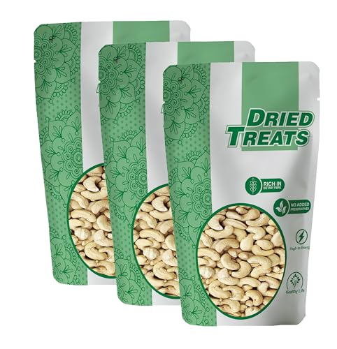 Image of Dried Treats Dried Fruits Nuts And Seeds (Cashew /Kaju, 600g (3x200g))