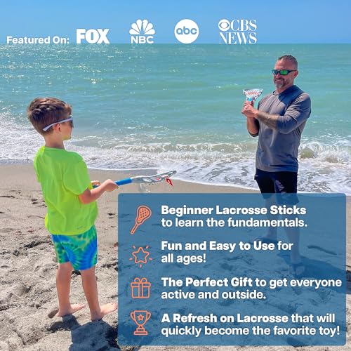 image for Refresh Sports Mini Toss Lacrosse Sticks - Fun Pool Toys for Kids All 