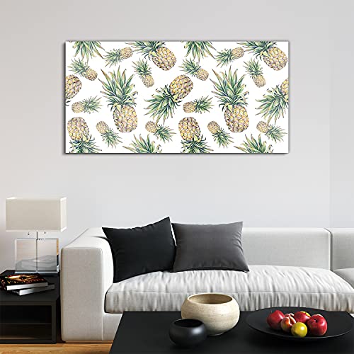 Tableau Image Acrylique Pineapple Abstraction 120x60cm Mural Moderne - 3