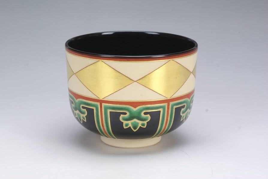 六世高橋道八 「模刷毛痕平茶碗」 押印　共箱　高5.8×径14.3 六世高橋道八 「模刷毛痕平茶碗」 押印 共箱 高5.8×