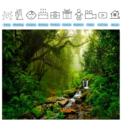 Fondo fotográfico selva tropical 10x8 ft miniatura 3