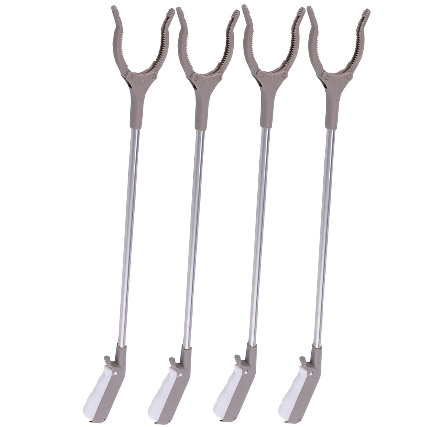 Grabber - Pinza raccogli immondizia, confezione da 2/4/6, extra lungo, 61 cm, leggera, per rifiuti da giardino, 60 cm / 23.6in (4 pezzi)