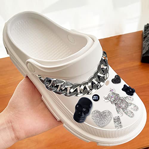 Shoe Charms for Clog Sandals, Shoe Charms for Crocs Shoe, Shoe Decoration with Chains Accessories for Women and Girls2