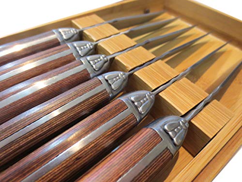Set Cuchillos 6 Piezas Acero Inox Bamboo miniatura 3