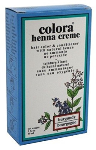 Colora Henna Creme Hair Color Burgundy, 2 oz (Pack of 5)