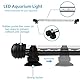 VARMHUS 18-92cm LED Aquarium-Licht Unterwasser BeleuchtungAufsatzleuchte IP68 Abdeckung Wasserdicht LED Lampe Stecker EU für Fisch Tank (1.8 * 62cm, Weiß & Blau)