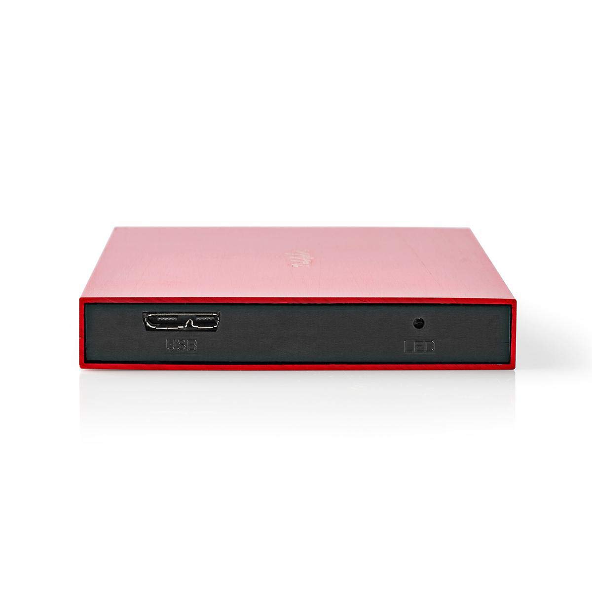 Red 2.5" SATA USB 2.0 External Hard Drive Enclosure - For Laptop HDD & SSD 8 thumbnail image