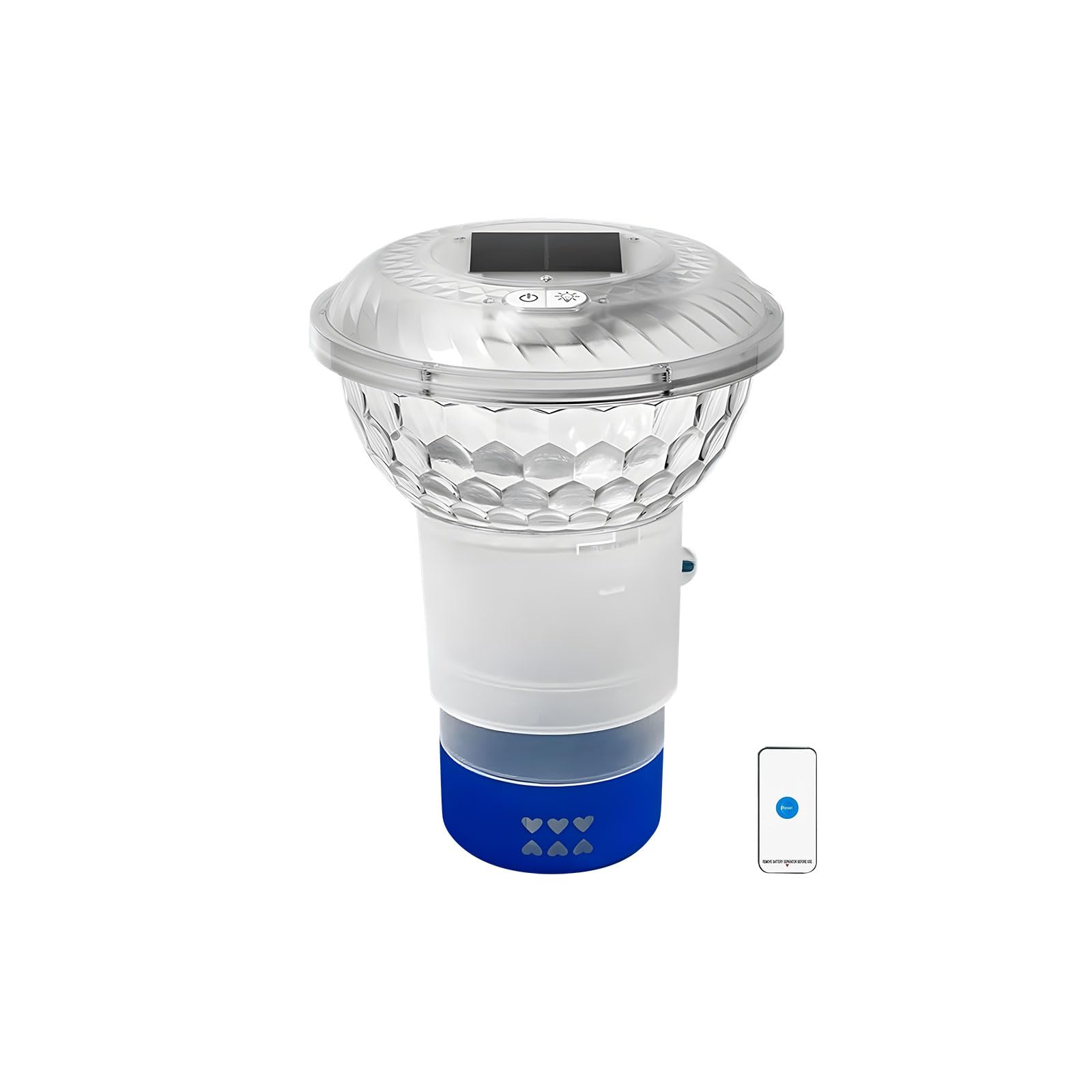 LWHZOFR Solar Powered LED Pool Light with IP67 Waterproof Rating and Bright Multicolor Effects Underwater Pool Light