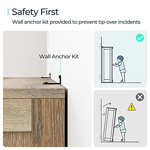 Linsy Home 3-Tier Bookcase Display Storage Shelves Farmhouse Bookshelf For Home Office, Living Room, Bed Room - Light Brown #TOP6