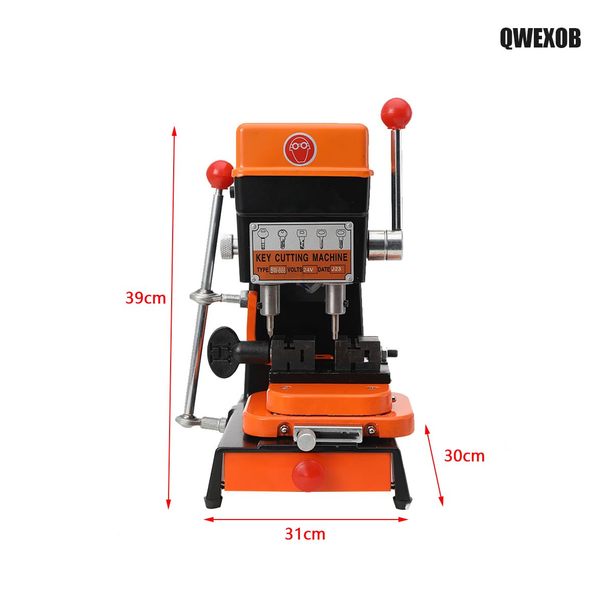 Schlüsselkopiermaschine, 100W AC24V DC110V-220V Professionelle Universal Schlüsselfräsmaschine Säulenbohrmaschine, Schlüsselfräse Schlüsselvervielfältiger Schlosser Werkzeug, 8000 r/min