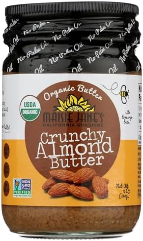 MAISIE JANES Organic Almond Butter Crunchy, 12 OZ