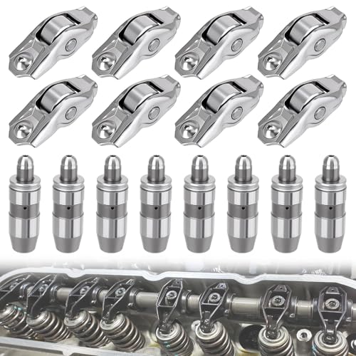 8PCS F8AZ-6564-AA 53021077 Rocker Arms & Valve Lifters Kit Compatible with Ford F150 Mustang Expedition E350 Lincoln Mercury 1992-2019 4.6L 5.4L 6.8L Engines Replace# JB-2271 F6AZ-6564-AA F2AZ-6564-A