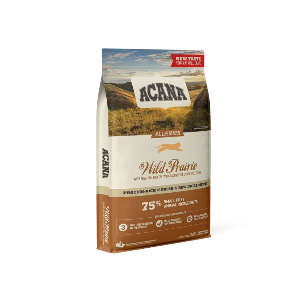 Comida para Gatos ACANA Wild Prairie Saco 4,5 Kg 100% Natural & Sin Cereales | ANIMALUJOS