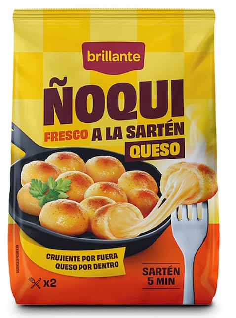 Brillante ñoqui a la sarten relleno de queso,500g