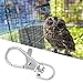 Pssopp 12Pcs Birdcages Buckle, Pet Bird Cage Lock Iron Door Buckle Lock Birds Cage Accessories