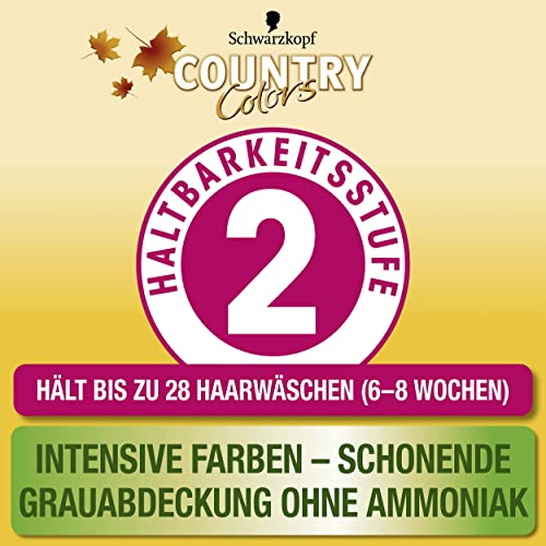 Foto von Country Colors Intensiv-Tönung 45 Toscana Herbstrot (3 x 123ml), Stufe 2, temporäre Haarfarbe für intensive Ergebnisse, Coloration hält bis zu 8 Wochen, ohne Ammoniak