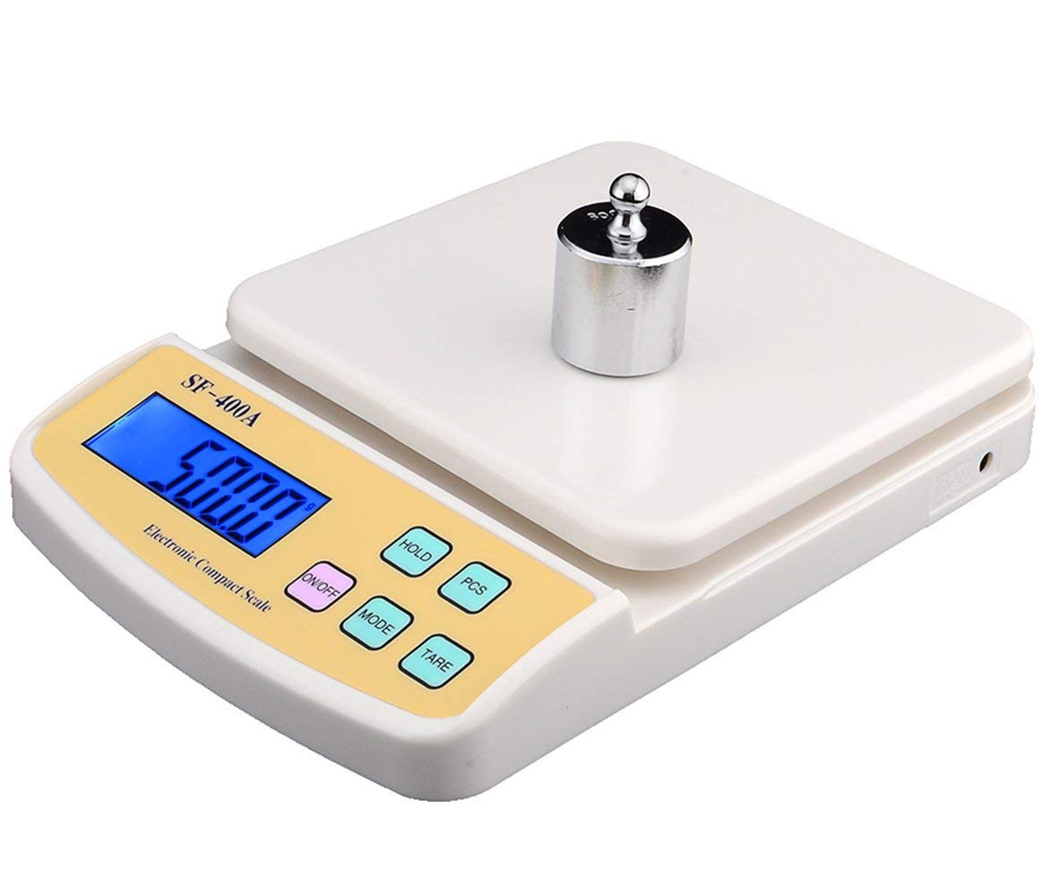 MOSHTU Portable Electronic Compact Digital Kitchen Scale Multifunction School Weight Weighing Scale Precision Digital Balance SF-400A Scale 2