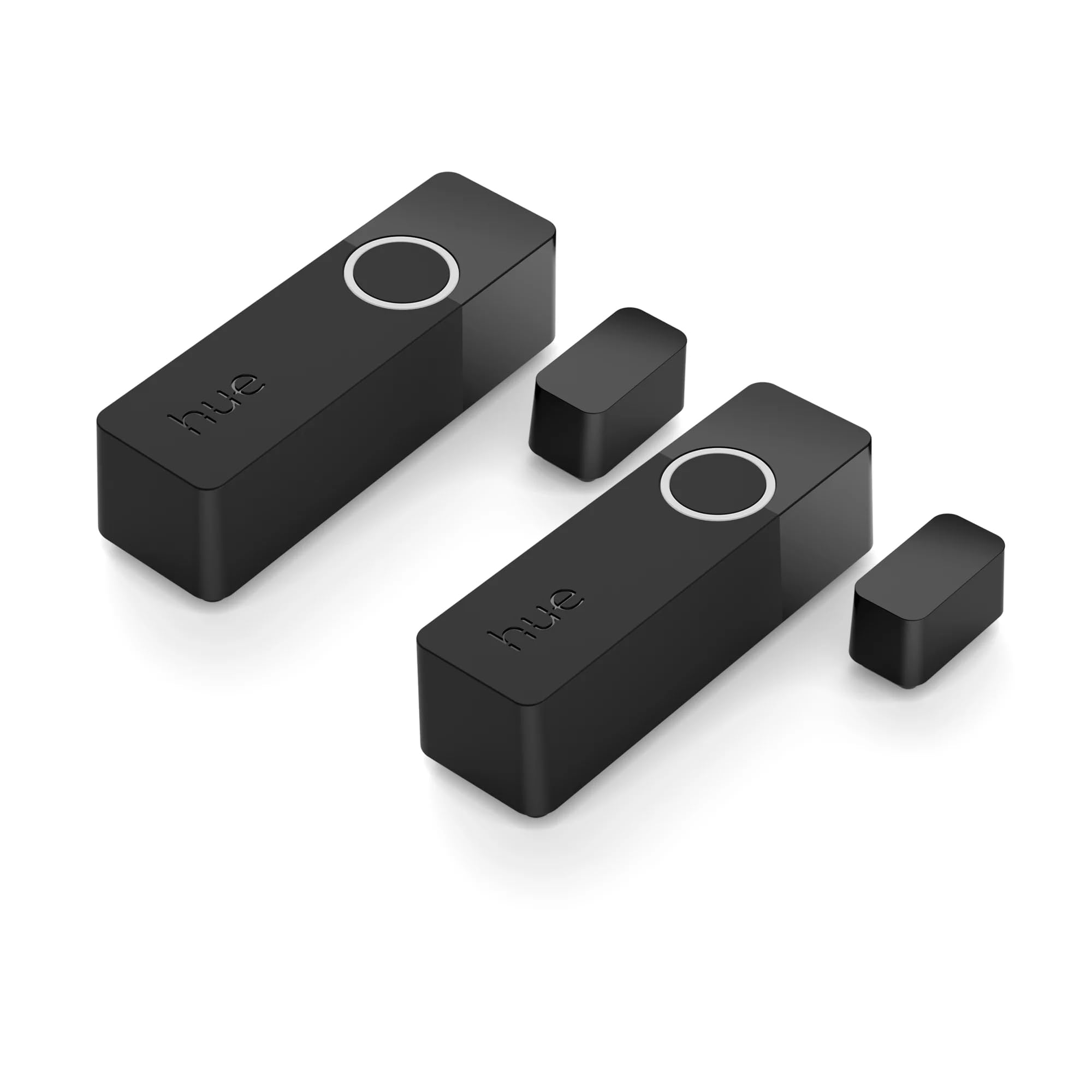 Philips Hue Secure Sensor de Contacto Inteligente para Puertas y Ventanas, Control de Vigilancia y Luz Inteligente con Solo una App, Requiere Bridge, Pack de 2 Sensores, Negro