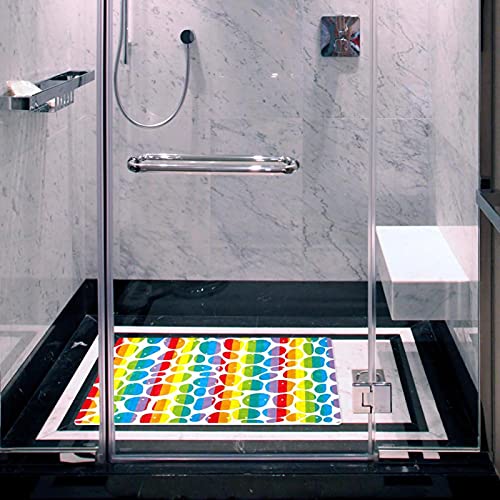 Alfombrillas antideslizantes para bañera con ventosas alfombra rectangular de PVC para bebés 6