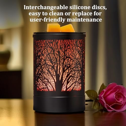 Fragrance Wax Melts Warmer with 7 Colors LED Changing Light Classic Design Scent Oil Candle Warmer for Home - Thumbnail 4
