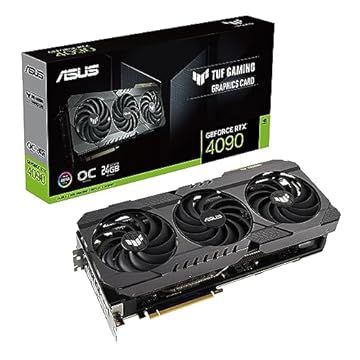 ASUS Placa gráfica para jogos TUF GeForce RTX 4090 24 GB OG OC Edition (NVIDIA GeForce RTX4090 DLSS 3, PCIe 4.0, 24 GB GDDR6X, 2X HDMI 2.1a, 3X DisplayPort 1.4a)