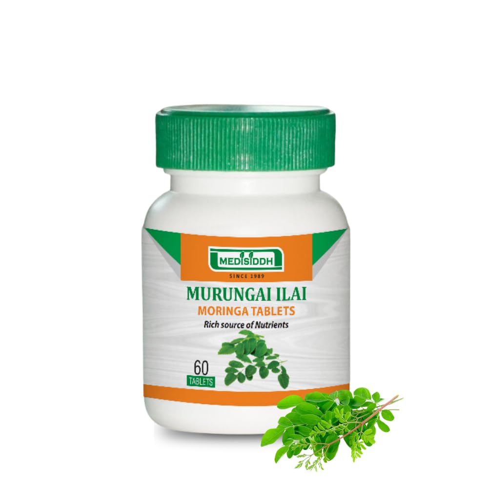 Medisiddh Moringa Tablet 60 No's ,Drum stick tree, Shajoma, Shigru, Munaga Aku, Murinna , Neegge, Strengthens Bones and Teeth, Relieves joint pain ,Rich in Nutrients. Medisiddh Moringa Tablet 60 No's , Strengthens bones and teeth , Relieves joint pain , Rich in Nutrients-image-17