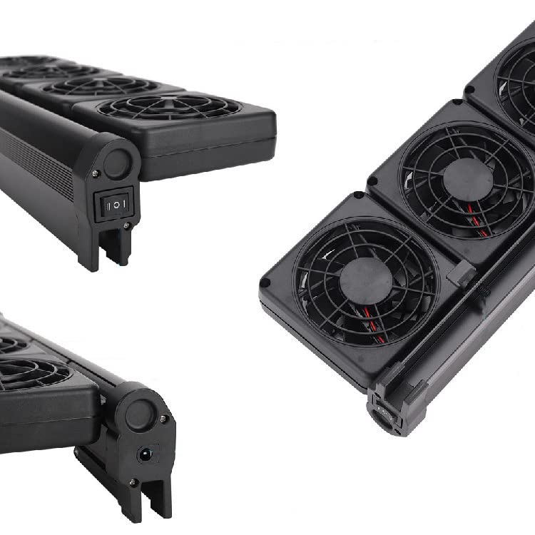 Image of LONDAFISH Aquarium Chillers Aquarium Fan Fish Tank Cooling Fan System for Salt Fresh Water (3 Fan)