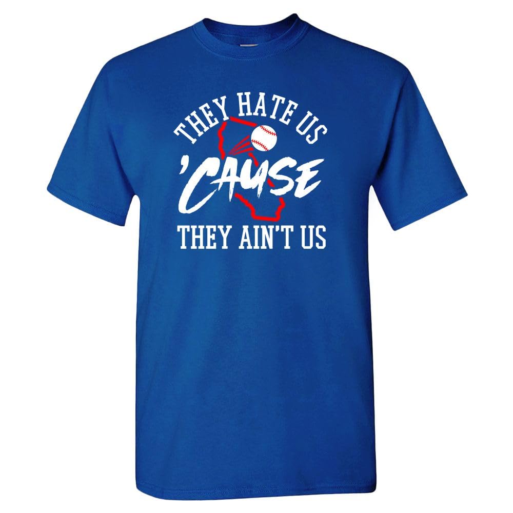 Xtreme Apparrel They Hate Us 'Cause They Ain't Us Men's T-Shirt for Baseball Fans