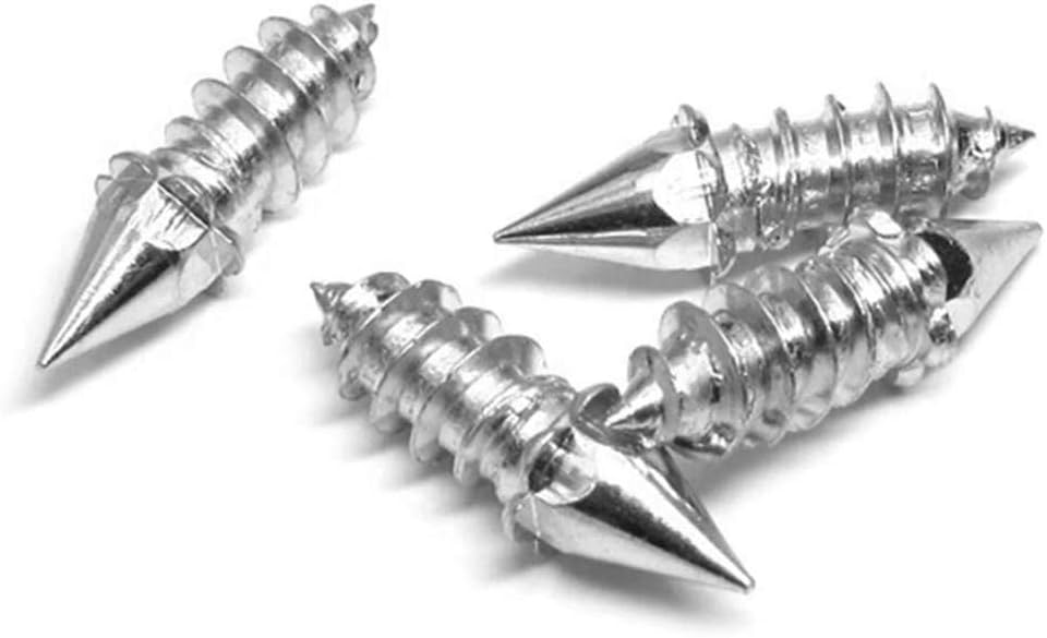 RiToEasysports Anti Slip Ice Snow Spikes Carbide Wheel Antislip Snow Spike 50PCS 27mm Screw Tire Rivets for Car Motorcycle Off Road Winter Ice Mud Tires (Silver)