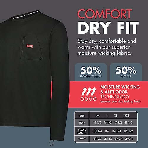 Wrangler - Mens Thermal Long Sleeve Shirt Thermal Underwear for Men3