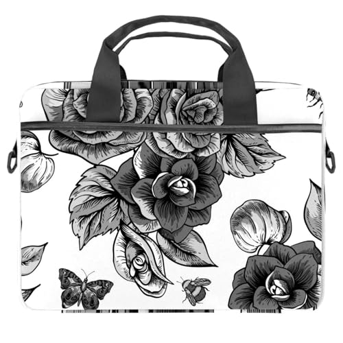 Sac à bandoulière pour ordinateur portable anti-choc et élégant 14p