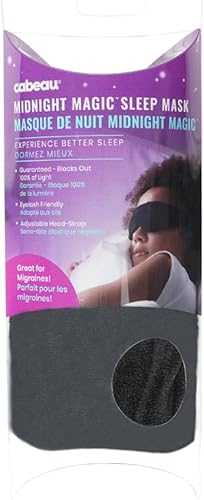 Miniatura 7 de Cabeau Midnight Magic - Máscara para dormir  Ajusta la tira de nariz acolchada para bloquear o oscurecer la luz  para el hogar y viajes  Tela de