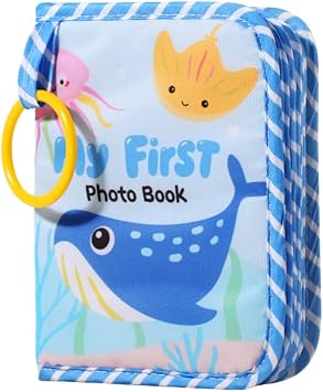First Photo Book Album For Baby Girls Infant Sea Life Creatures Design for Memories Family Newborns Toddlers Babies Showers Kids