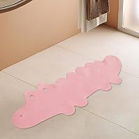 Tapis De Bain Crocodile Pelucheux Antidérapant Pour Enfants - Décoration Amusante Salle De Bain