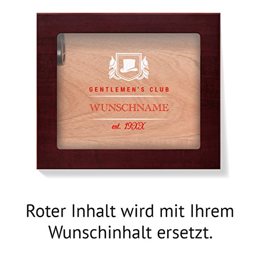 Angelo Humidor mit Glasdeckel und individueller Gravur für 25 Zigarren