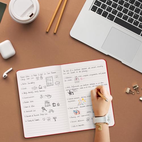 Comix 8 Pack Lined Journal Notebooks for Work, 240 Pages, 5.5"x8.3", Hardcover, A5 Medium College Ruled, Journaling Notebooks for Notes-taking, Fits for Office School Home - Image 7