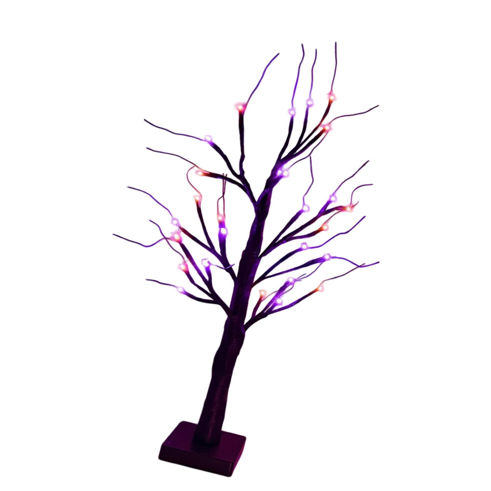 PANGBOER Lighted Up Plastomer LED Halloween Tree Ornament Battery USB Operated Holiday Party Decoration for Tabletop Mantel Store Window Display Party Decoration Supplies