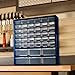 Plastic Storage Drawers – 42 Compartment Organizer – Desktop or Wall Mount Container for Hardware, Parts, Crafts, Beads, or Tools by Stalwart, 10 Targets
