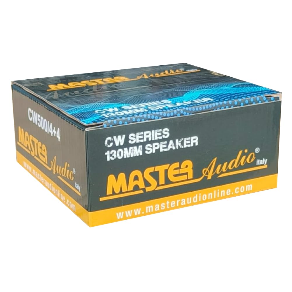 MASTER AUDIO 1 CW500/4+4 subwoofer altoparlante sub woofer 13,00 cm 130 mm 5" 80 watt rms 160 watt max impedenza doppia bobina 4 + 4 ohm porte portiere cofano bagagliaio auto 1 pezzo