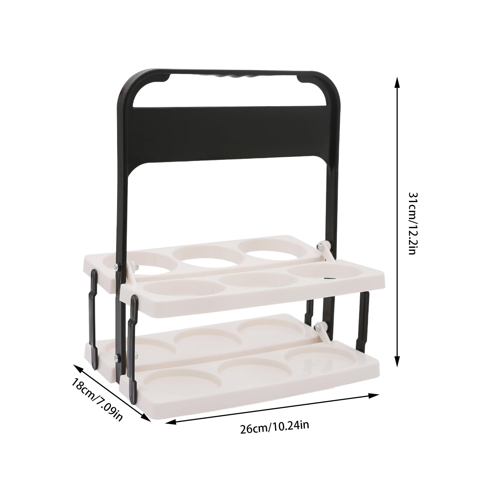 Portabottiglie di birra, riutilizzabile, organizer per bottiglie di birra riutilizzabile, 6 fori, per esterni, barbecue, viaggi, campeggio, riutilizzabile