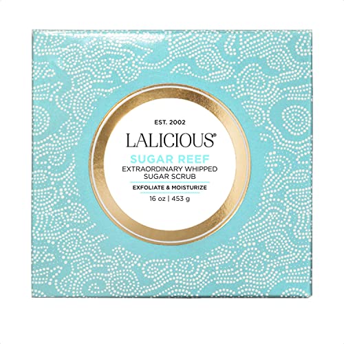 LALICIOUS Sugar Reef Moisturizing Body Scrub - Cane Sugar Body Scrub with Coconut Oil & Honey, No Parabens (16oz) - Image 3